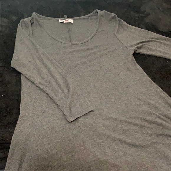 Smokey grey mid length dress - Picture 1 of 3